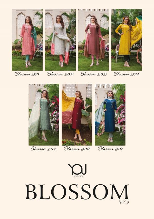 Wanna Blossome vol 3 Nylon Designer Exclusive Readymade Suit